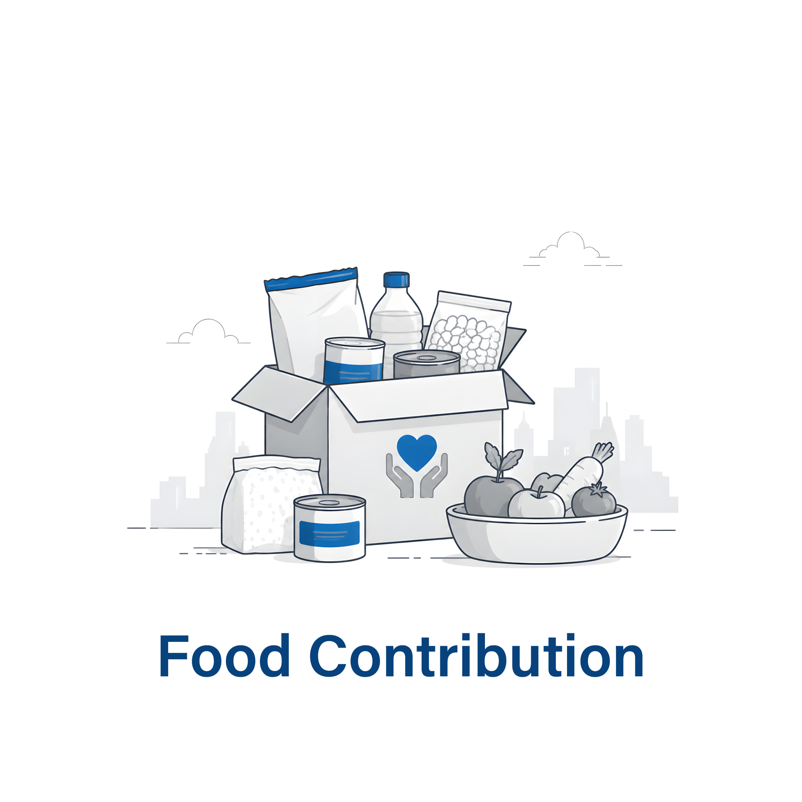 Contribute food to Food Aid Foundation