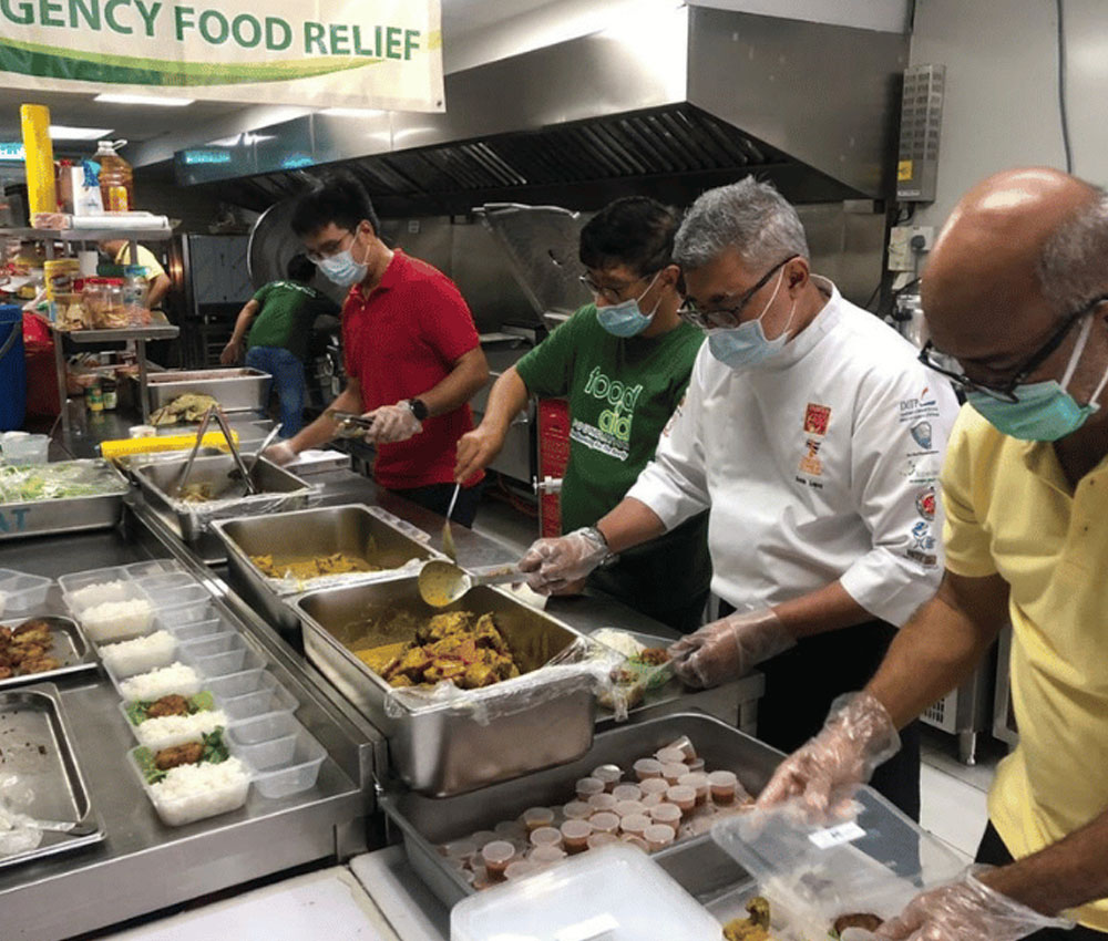 Corporate volunteers supporting a Food Aid Foundation community activity