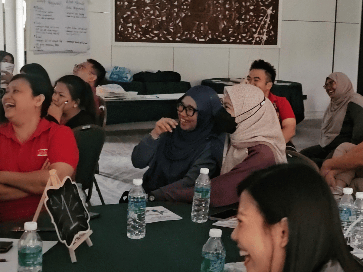 Audience attending an event