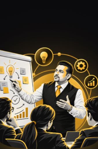 Suresh Dhawan engaging with participants during a training session